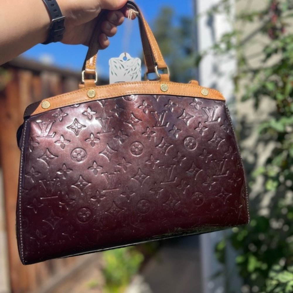 Louis Vuitton purple Brea MM Amarante Bordeaux Vernis - Picture 2 of 12